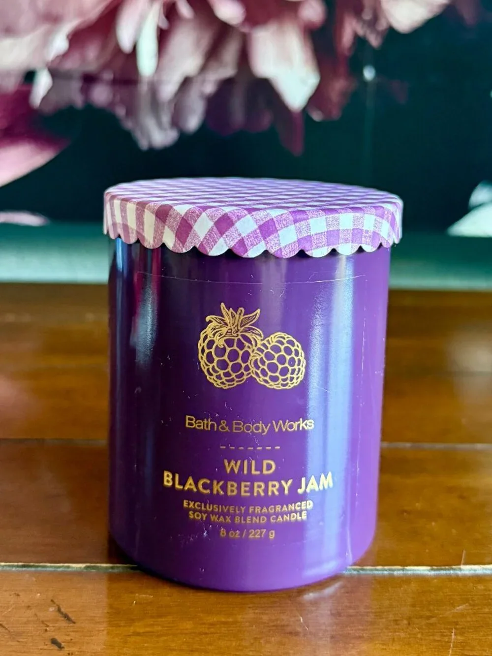 NEW WILD BLACKBERRY JAM Single Wick Candle Bath & Body Works